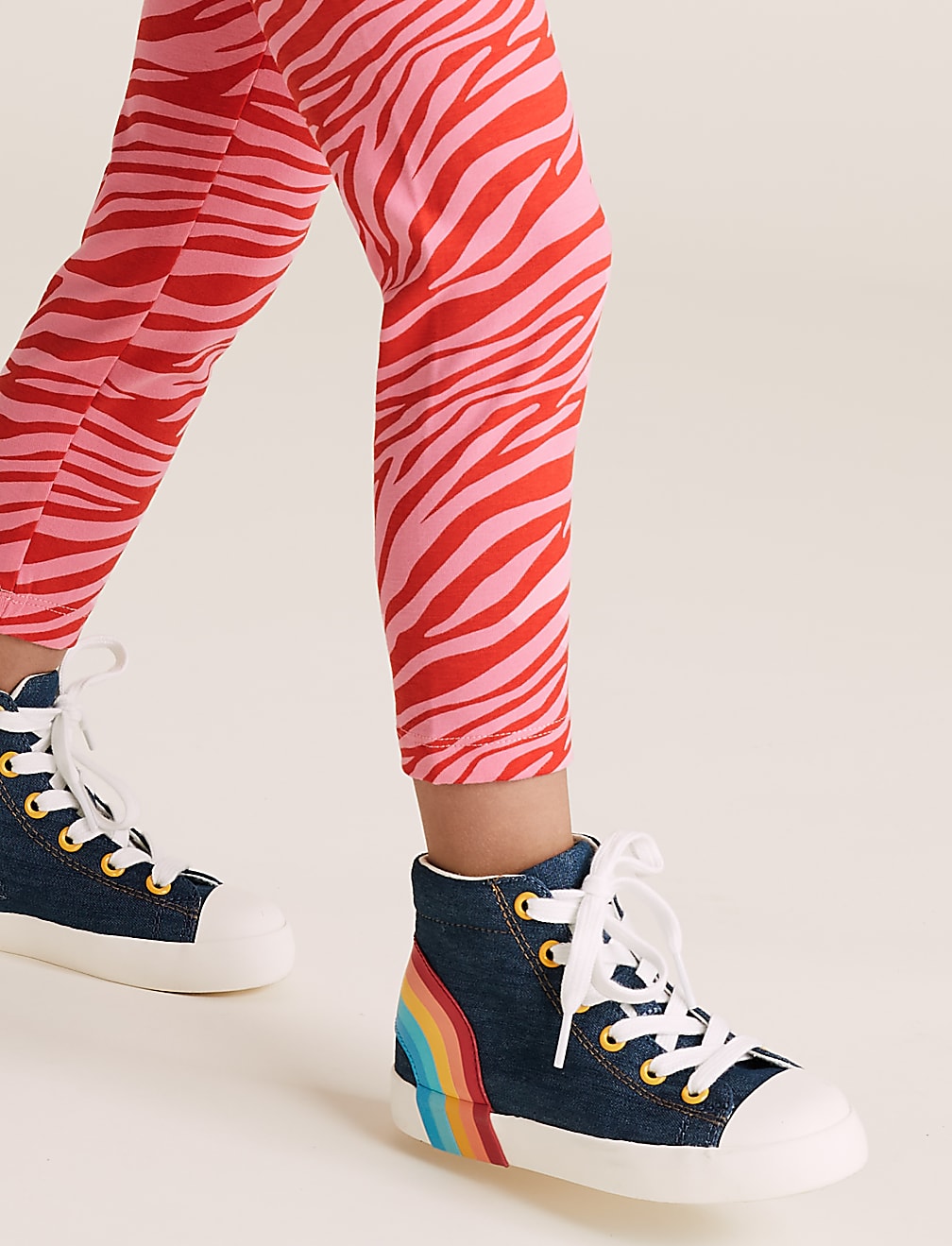 Cotton Zebra Print Leggings (2-7 Yrs)