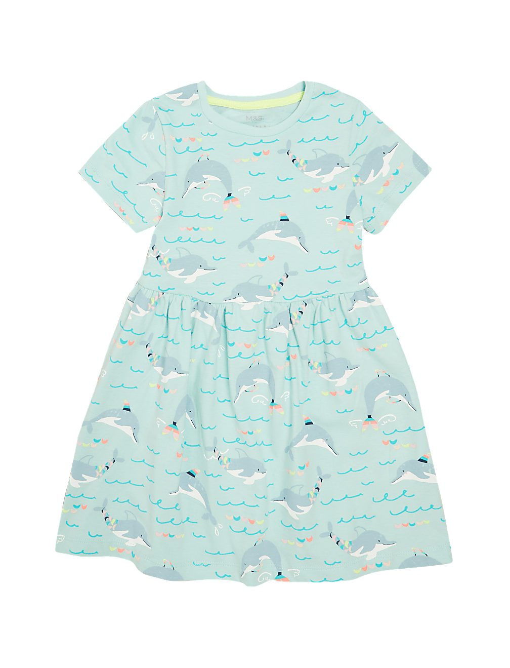 Organic Cotton Dolphin Print Dress