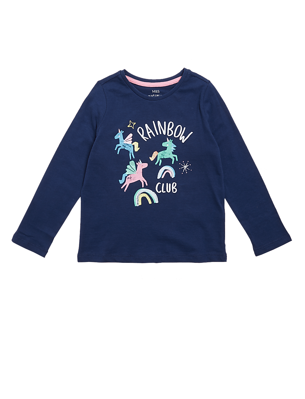 Pure Cotton Unicorn Rainbow Top (2-7 Yrs)
