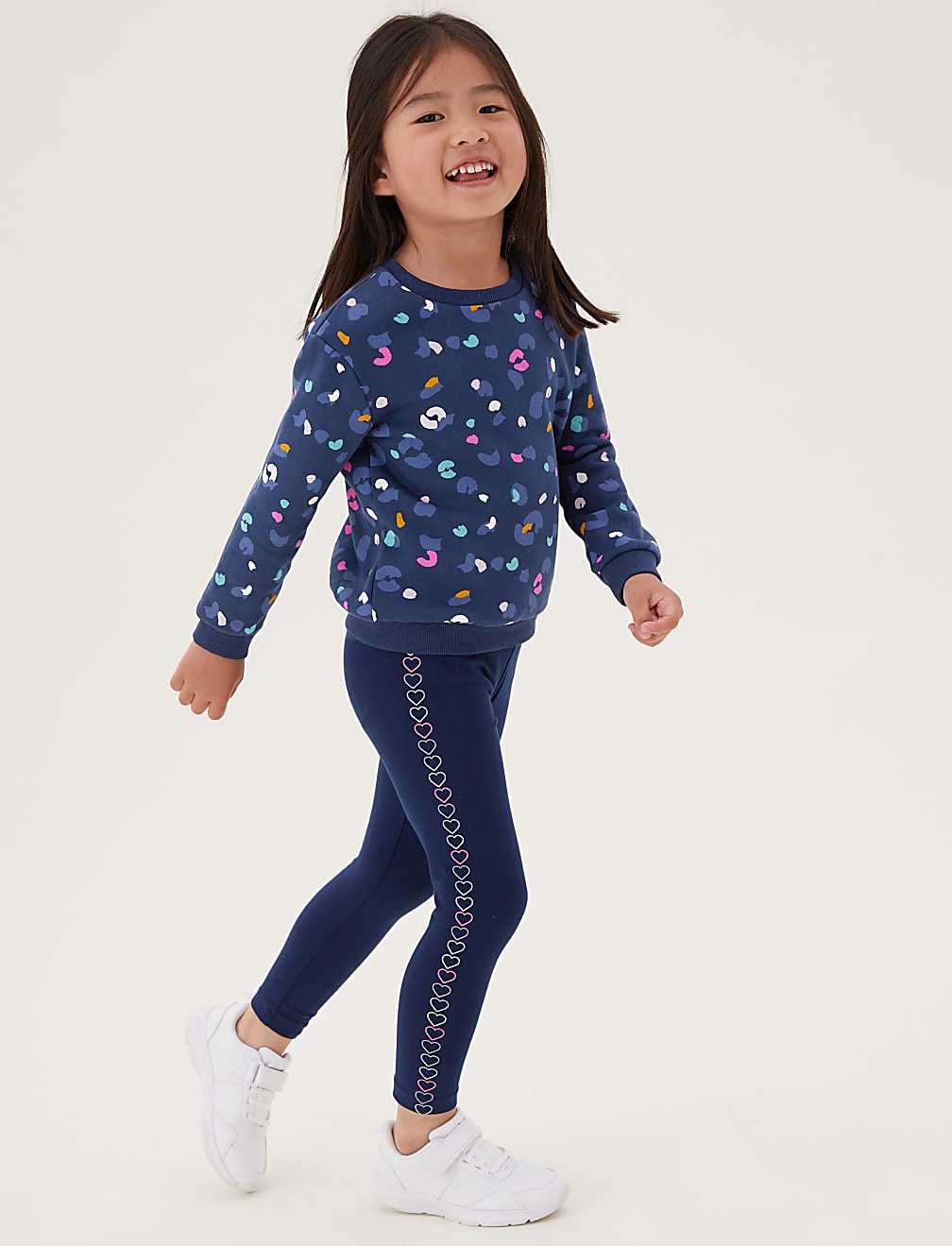 Cotton Rich Leopard Print Sweatshirt (2-7 Yrs)