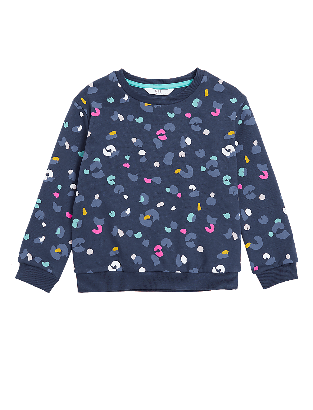 Cotton Rich Leopard Print Sweatshirt (2-7 Yrs)