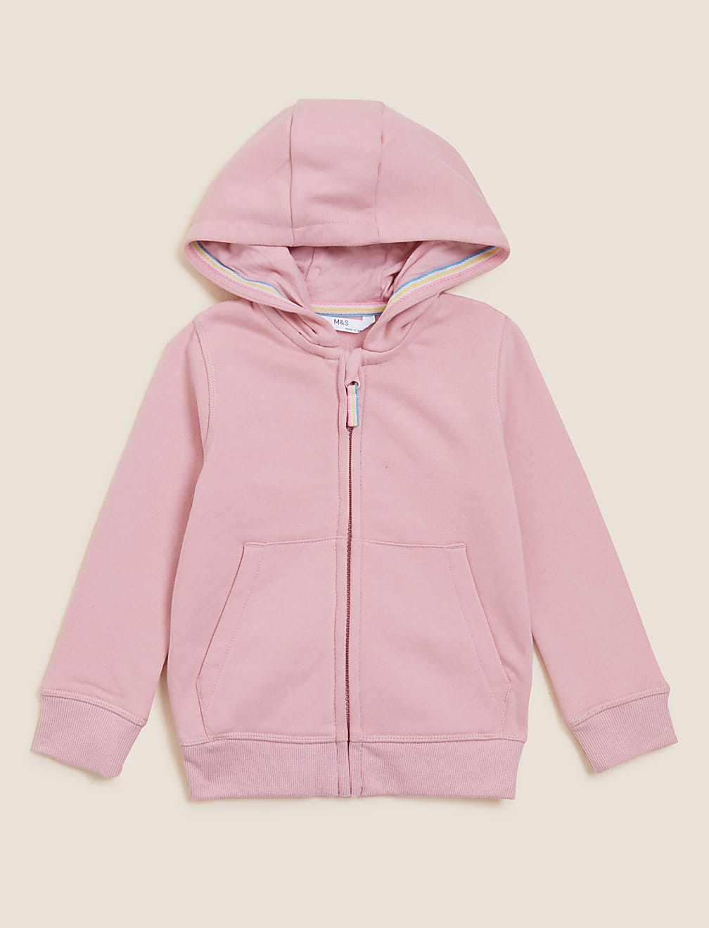 Cotton Rich Zip Hoodie (2-7 Yrs)