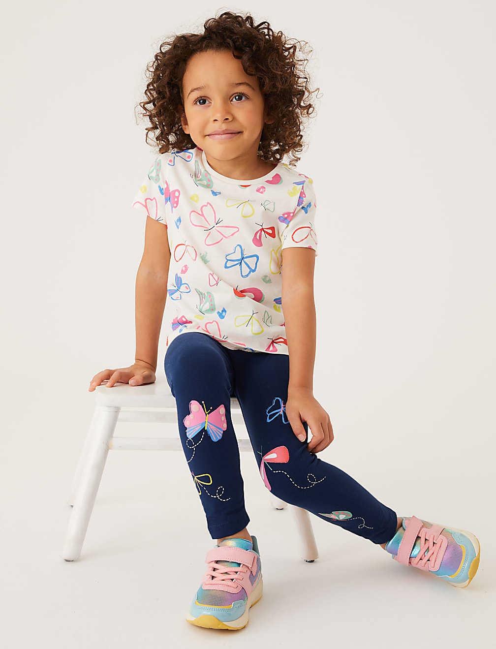 Cotton Rich Butterfly Leggings (2-7 Yrs)