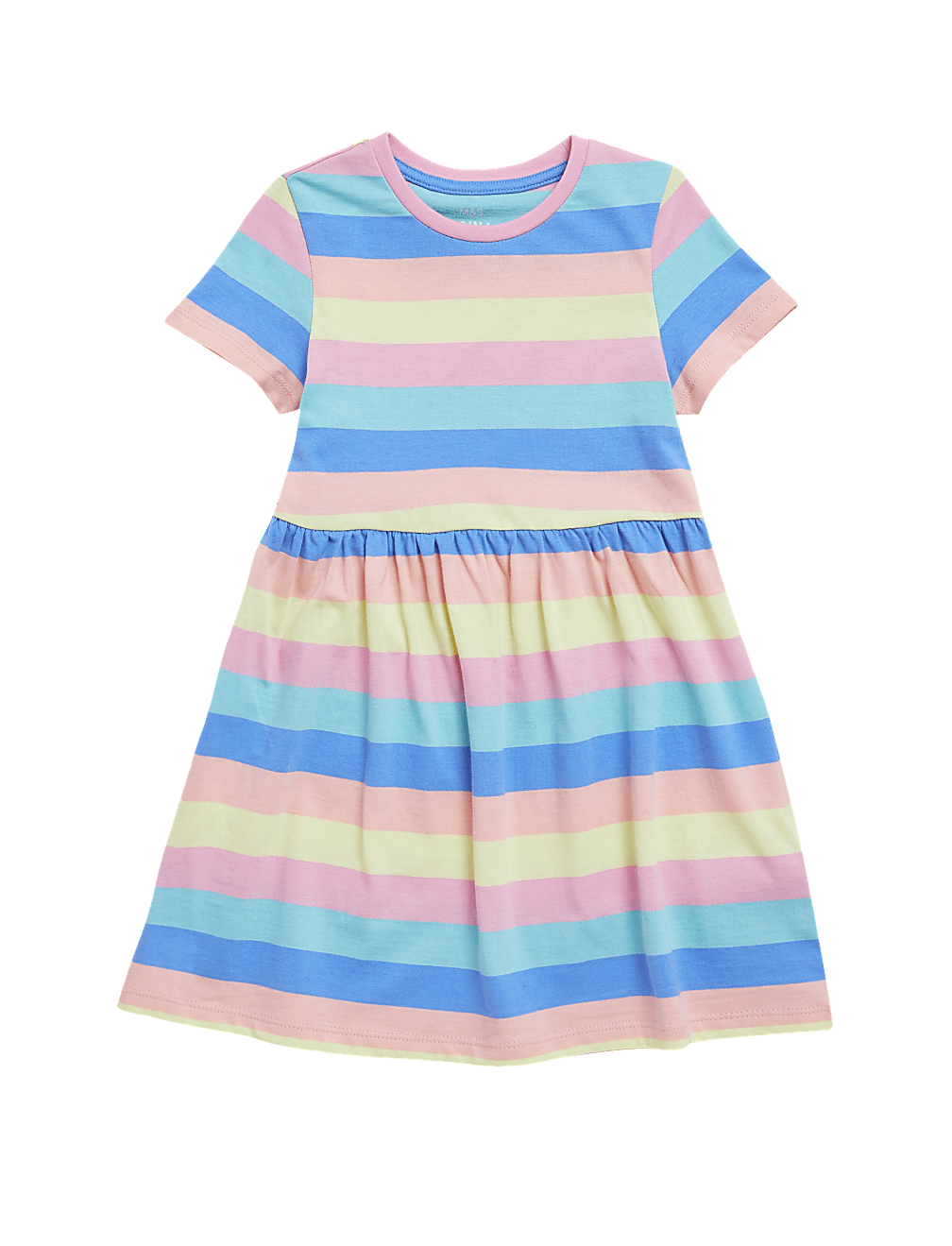 Pure Cotton Striped Dress (2-7 Yrs)