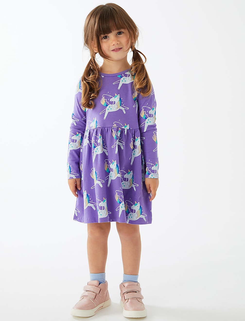 Pure Cotton Unicorn Dress (2-7 Yrs)