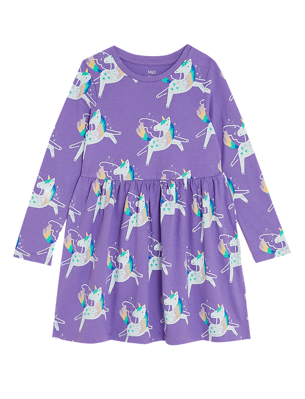 Pure Cotton Unicorn Dress (2-7 Yrs)