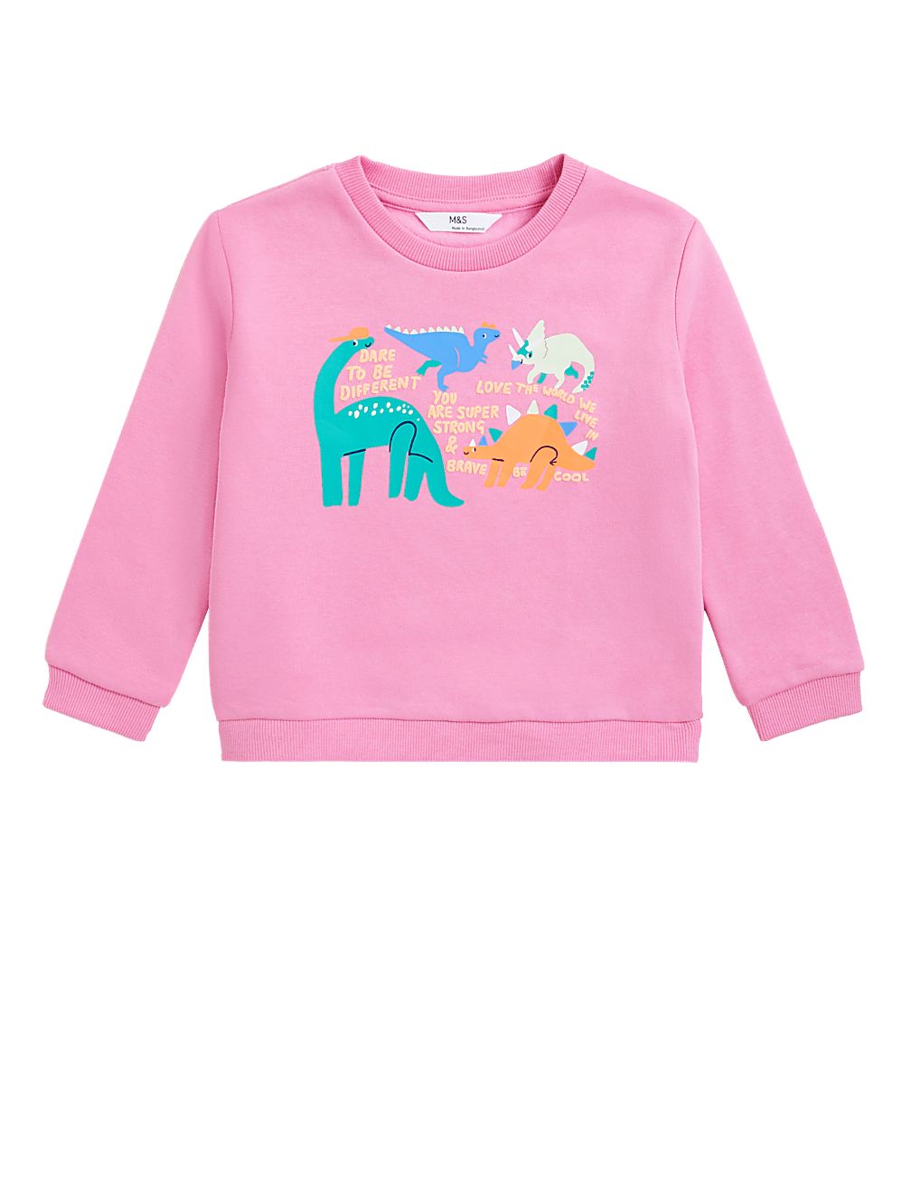Cotton Rich Dinosaur Print Sweatshirt (2-7 Yrs)