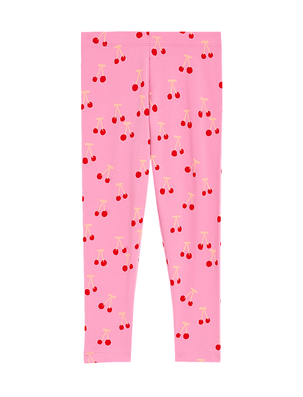 Cotton Rich Cherry Print Leggings