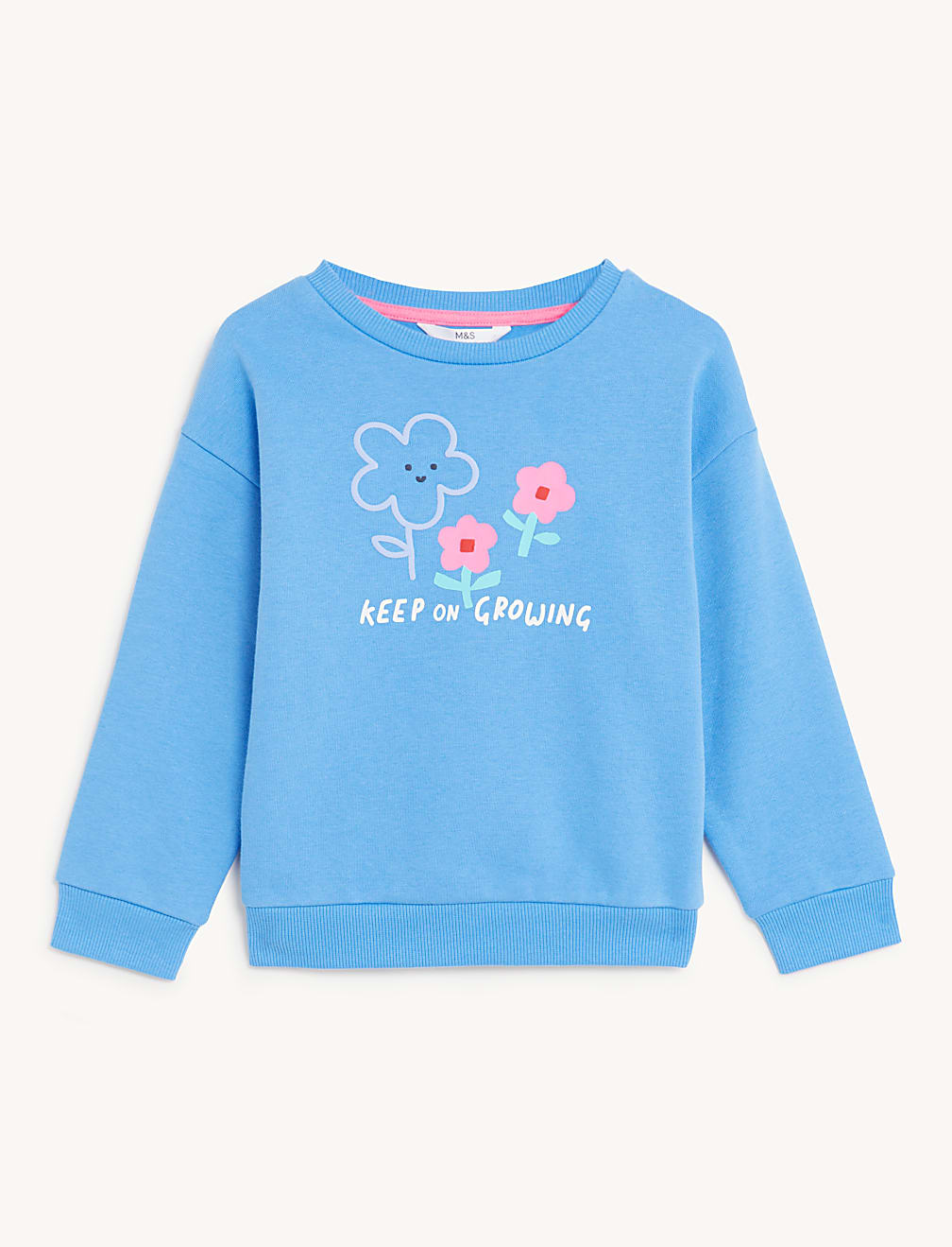 Cotton Rich Flower Sweatshirt