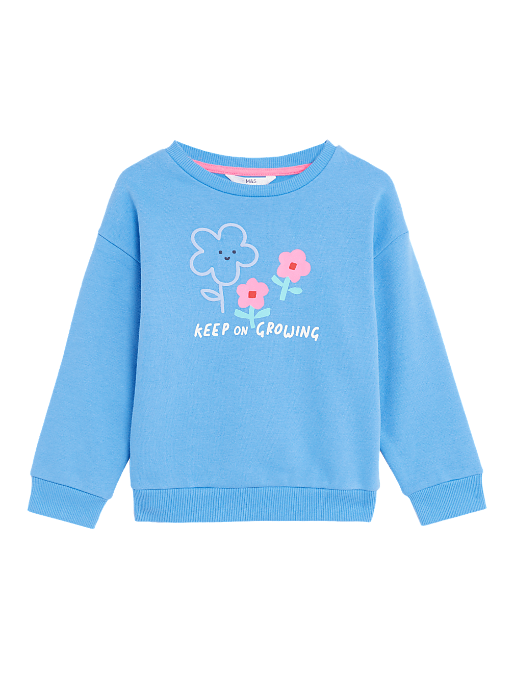 Cotton Rich Flower Sweatshirt