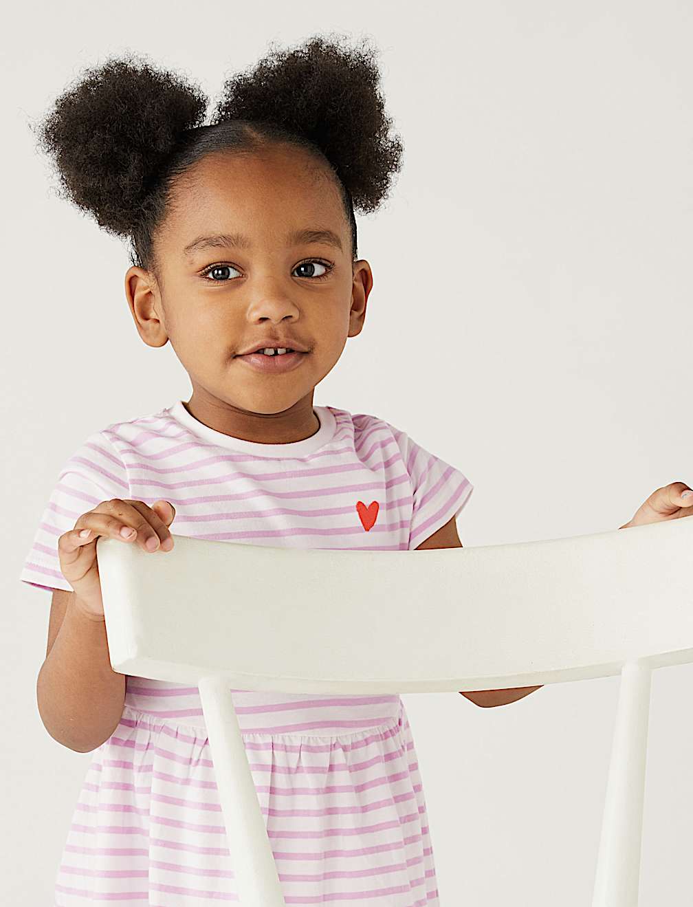 Pure Cotton Striped Dress (2-8 Yrs)