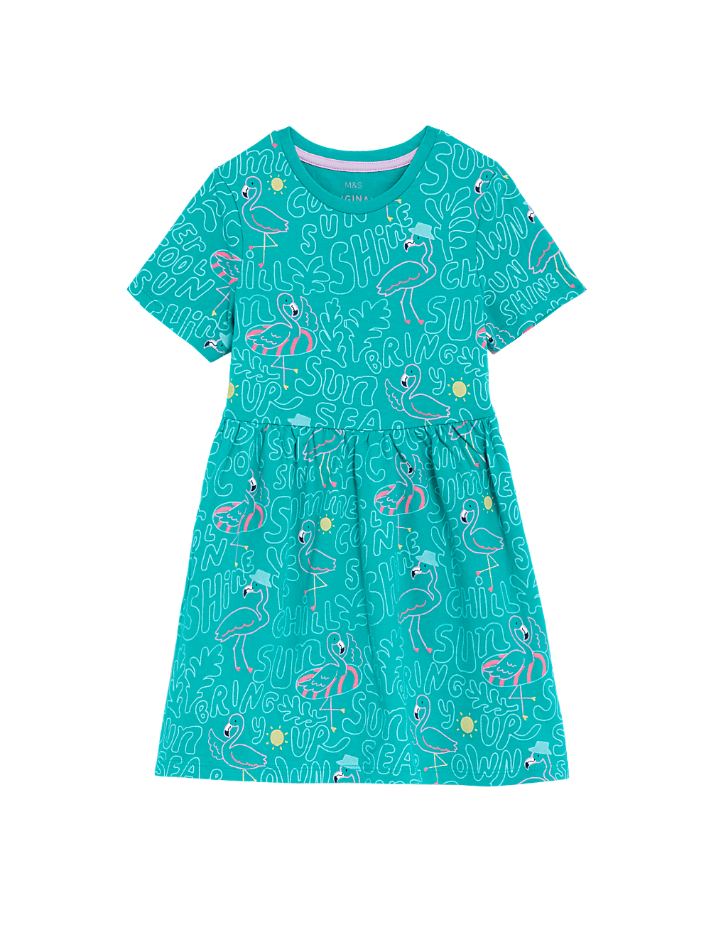 Pure Cotton Flamingo Dress