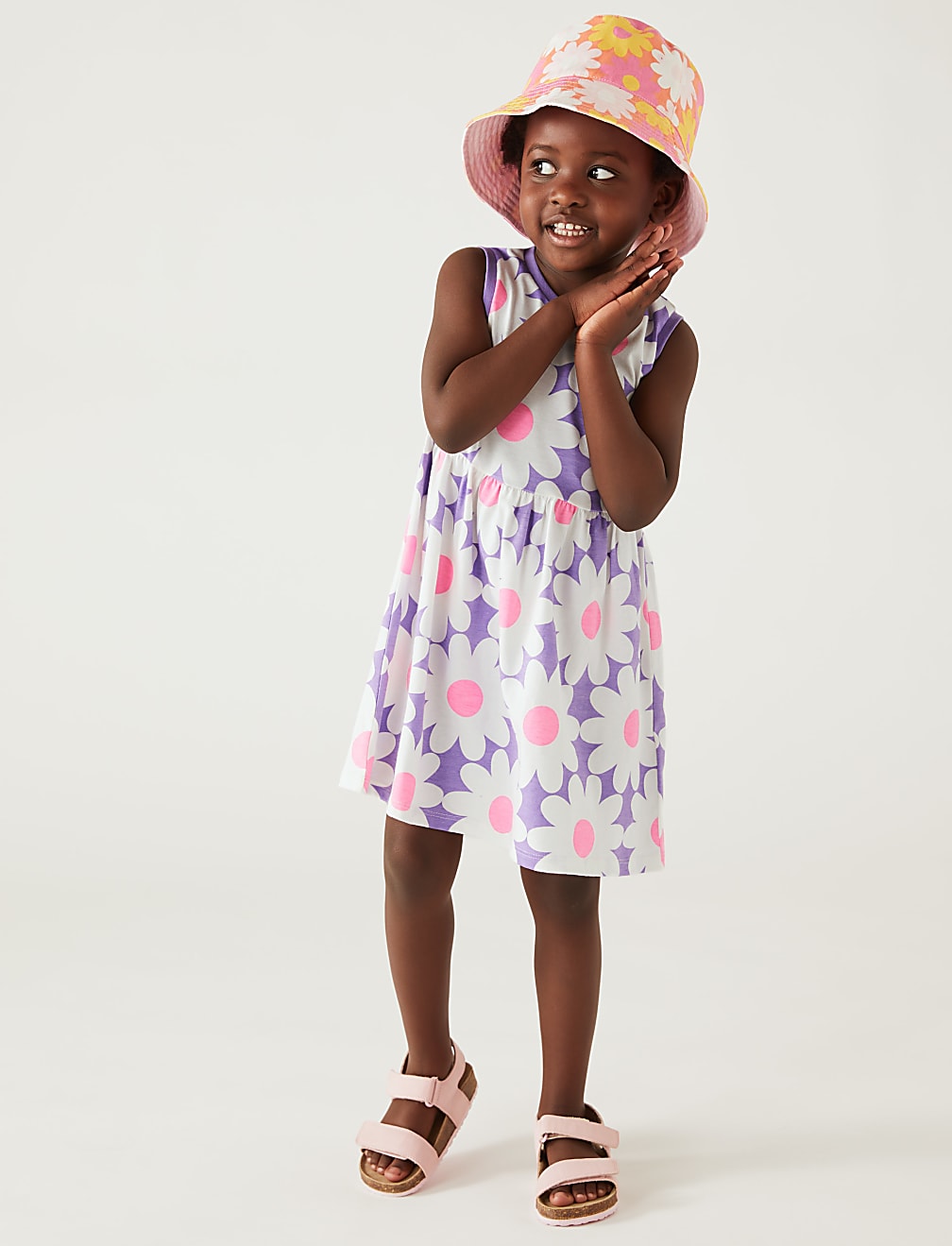 Pure Cotton Floral Dress