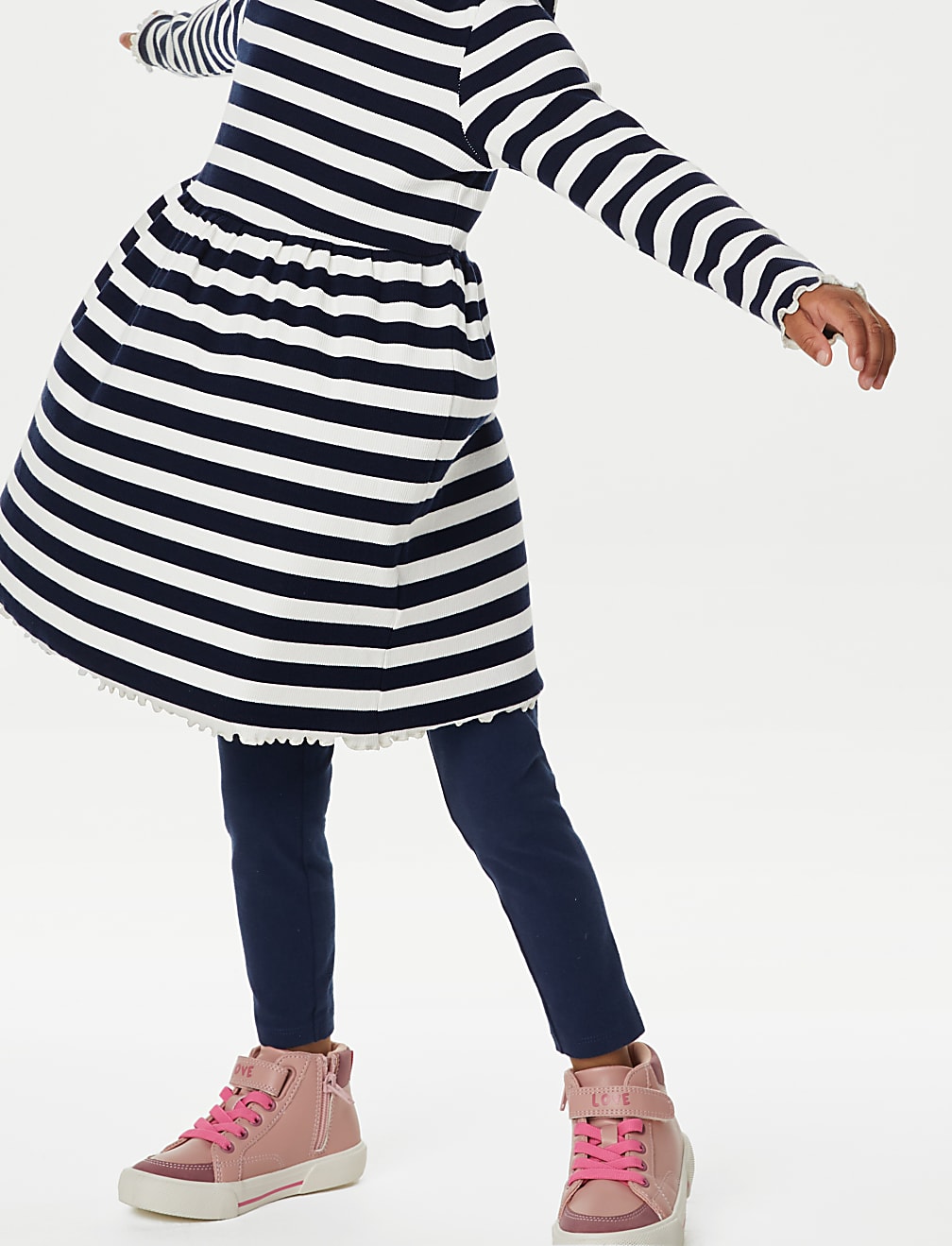 Cotton Rich Striped Dress (2-8 Yrs)