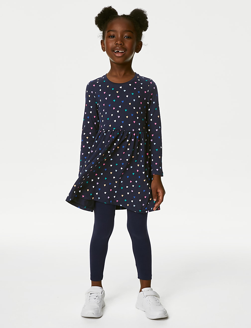 Pure Cotton Heart Dress (2-8 Yrs)