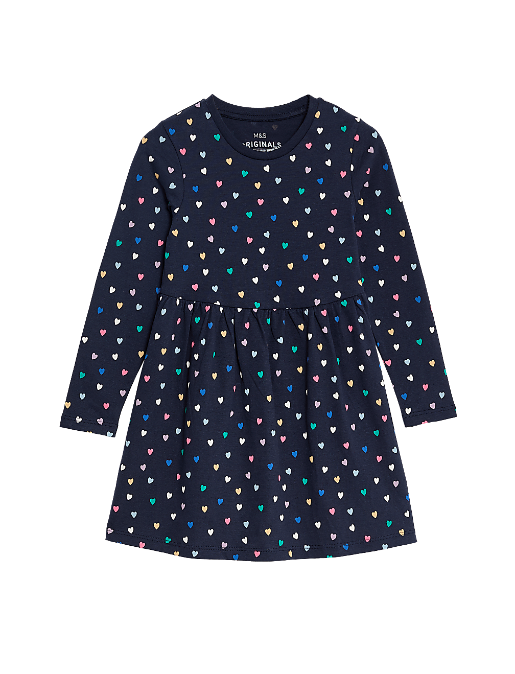 Pure Cotton Heart Dress (2-8 Yrs)