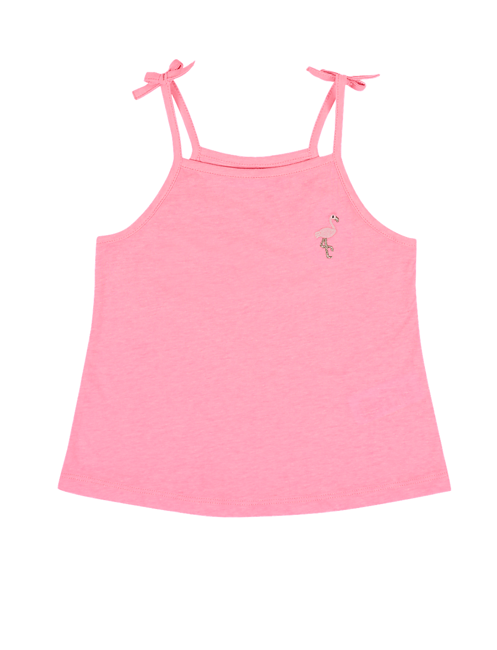 Embroidered Flamingo Vest (2-7 Yrs)