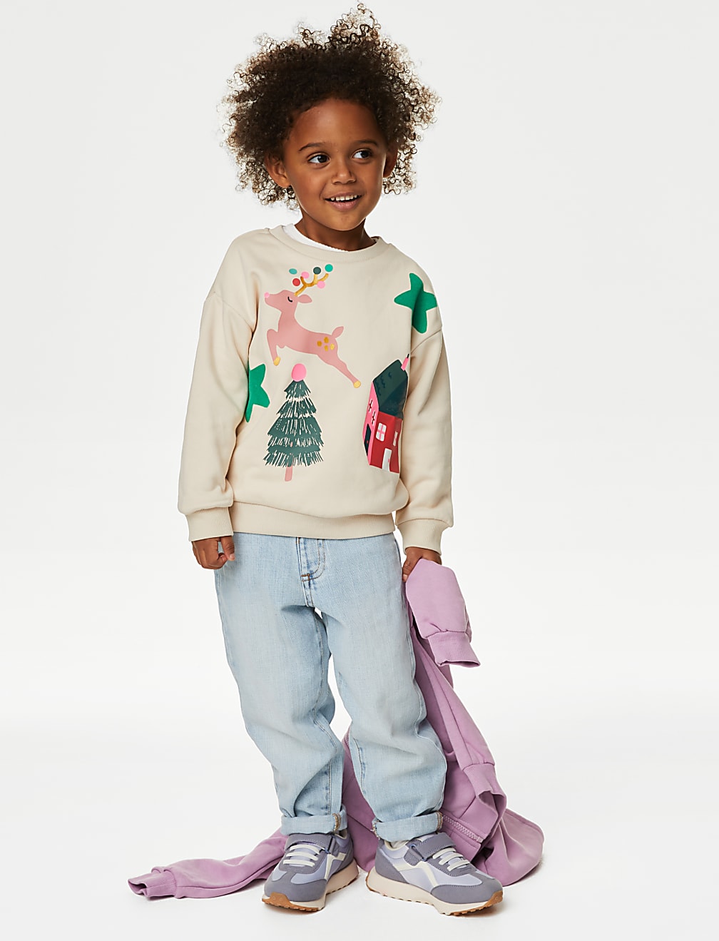 Cotton Rich Novelty Sweatshirt (2-8 Yrs)