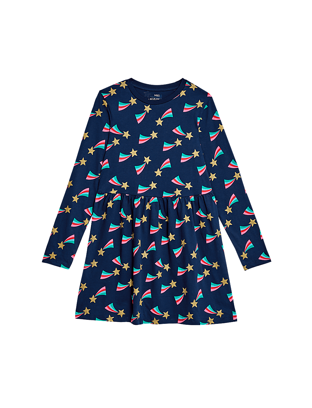 Pure Cotton Shooting Star Dress (2-8 Yrs)