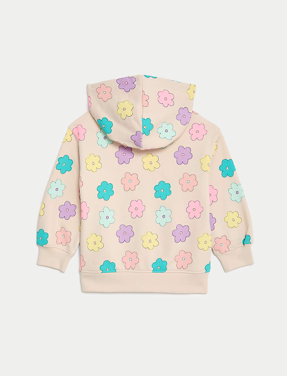 Cotton Rich Printed Zip Hoodie (2–8 Yrs)