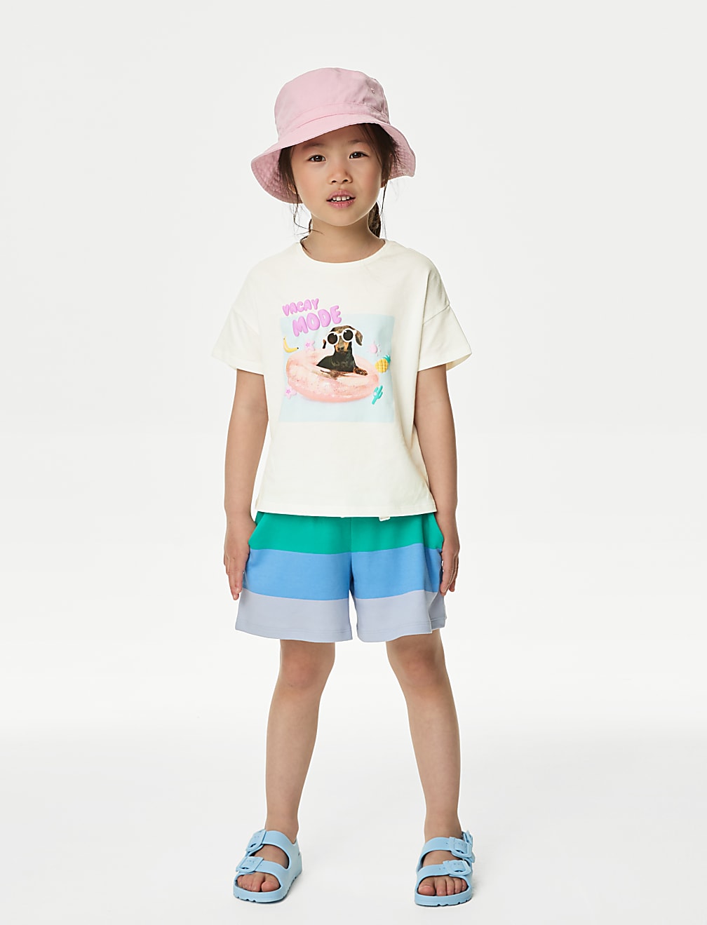 Pure Cotton Slogan T-Shirt (2-8 Yrs)