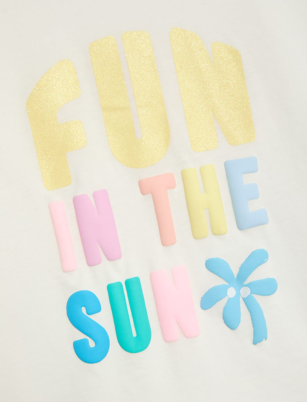 Pure Cotton Slogan T-Shirt (2-8 Yrs)