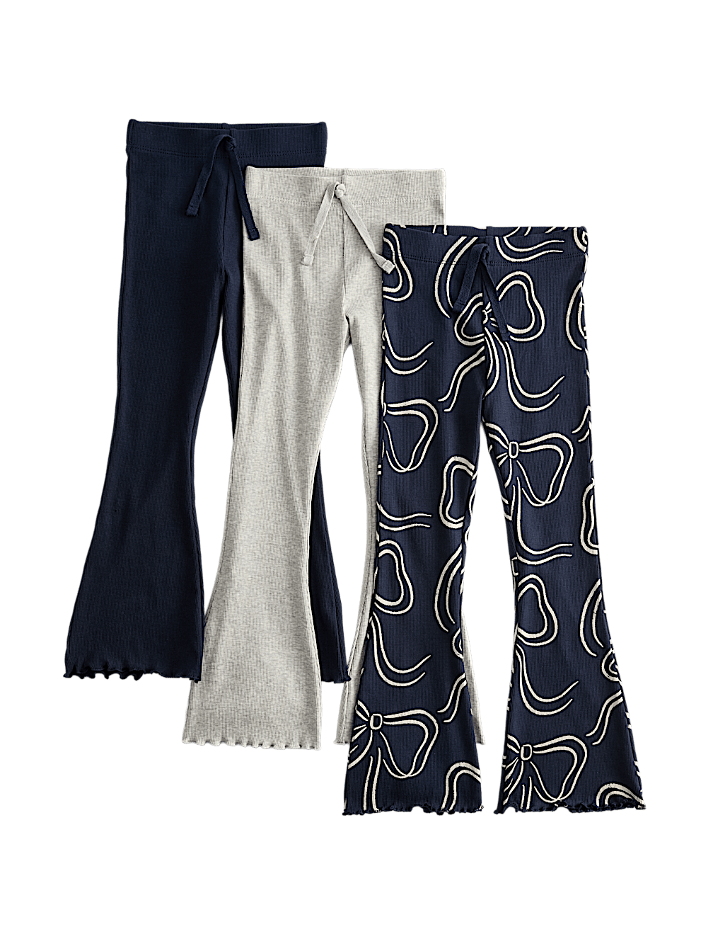 3pk Cotton Rich Flared Leggings (2-8 Yrs)