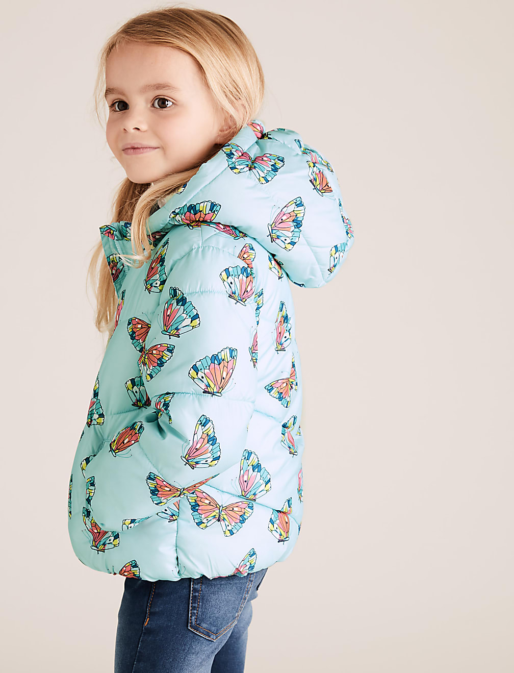 Stormwear™ Butterfly Print Padded Coat