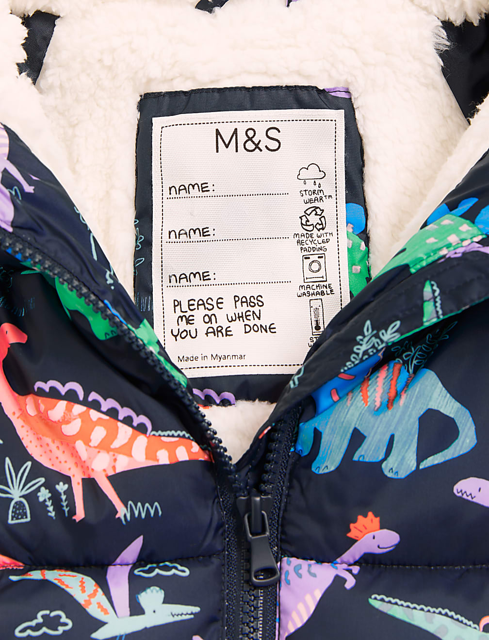 Stormwear™ Dinosaur Padded Coat (2-7 Yrs)