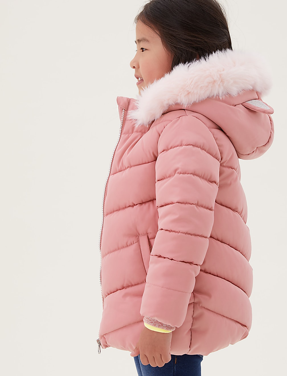 Stormwear&trade; Faux Fur Lined Hooded Padded Coat (2-7 Yrs)