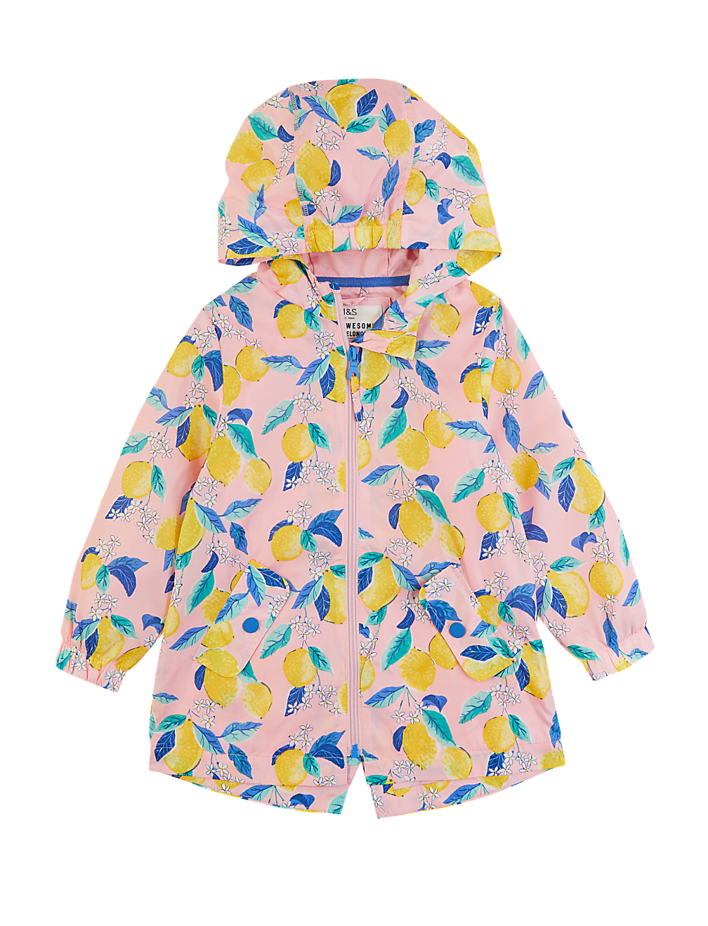 Lightweight Lemon Print Parka (2-7 Yrs)