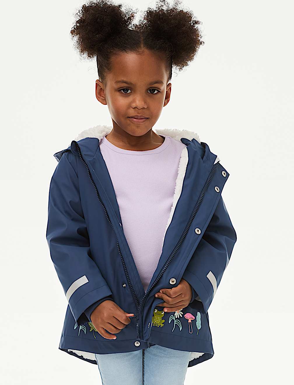 Stormwear™ Floral Hooded Fisherman Coat (2-8 Yrs)
