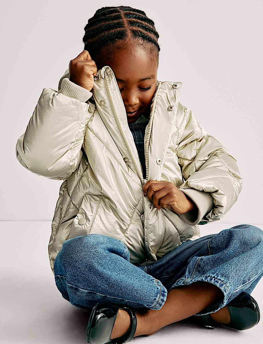 Stormwear™ Metallic Padded Coat (2-8 Yrs)