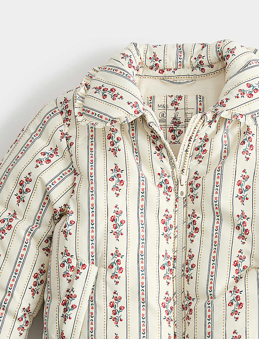 Floral Quilted Jacket (2-8 Yrs)