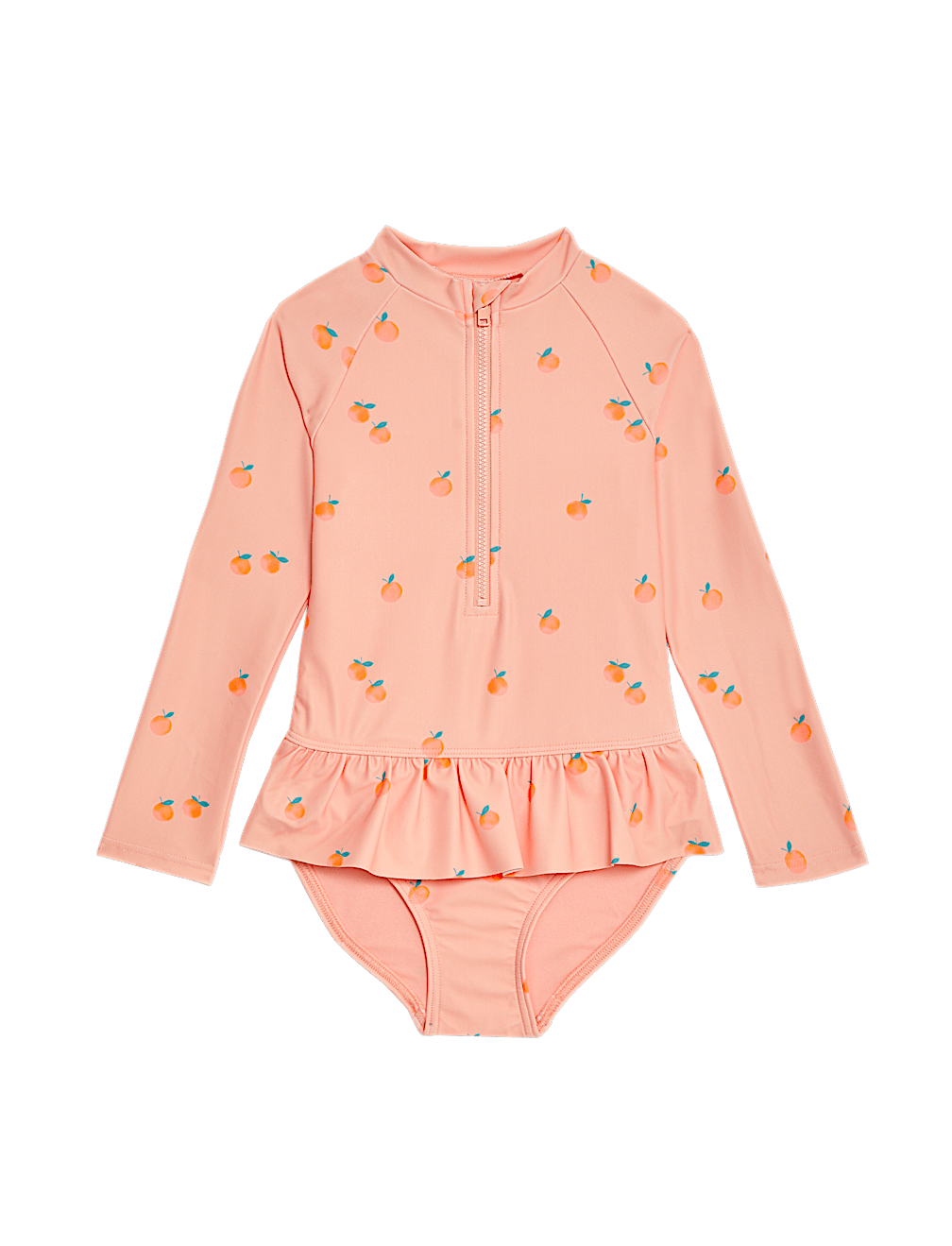 Oranges Print Swimsuit (2-8 Yrs)