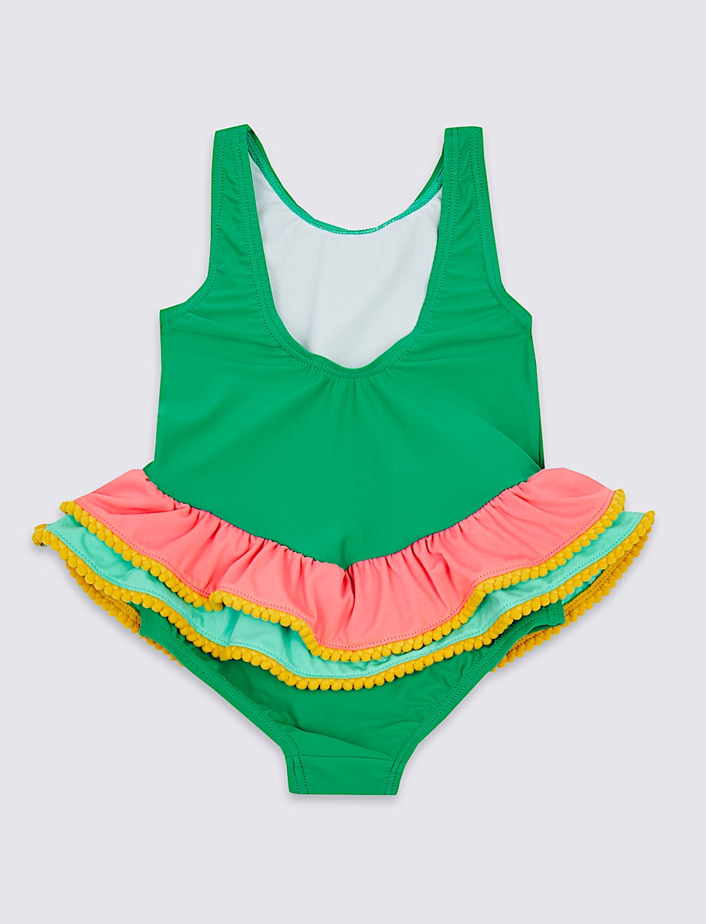 Colour Block Frill Swimsuit (3 Months - 7 Years)