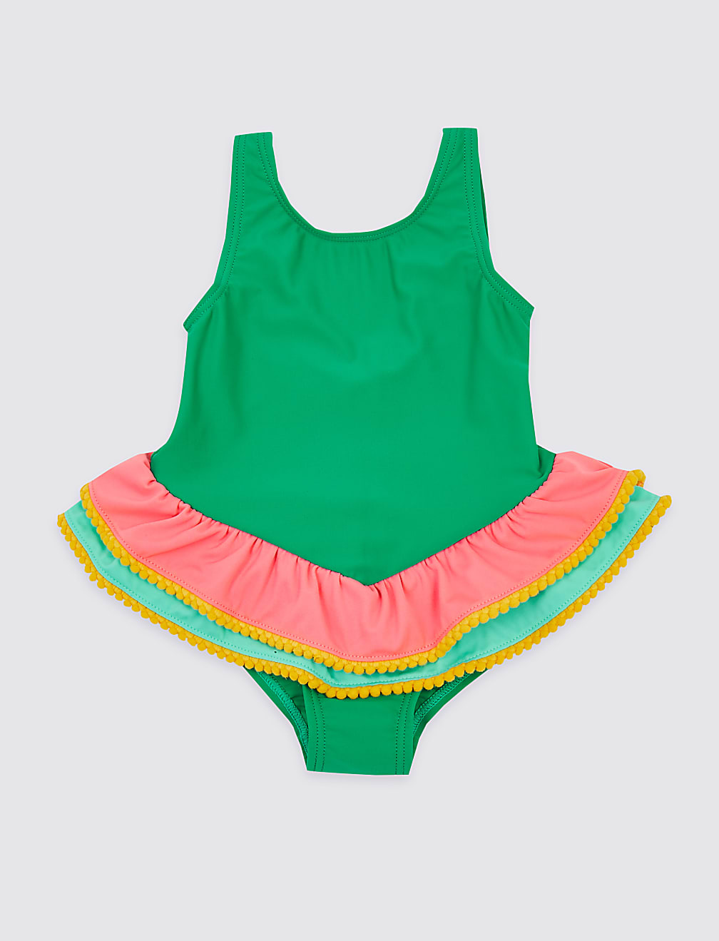 Colour Block Frill Swimsuit (3 Months - 7 Years)