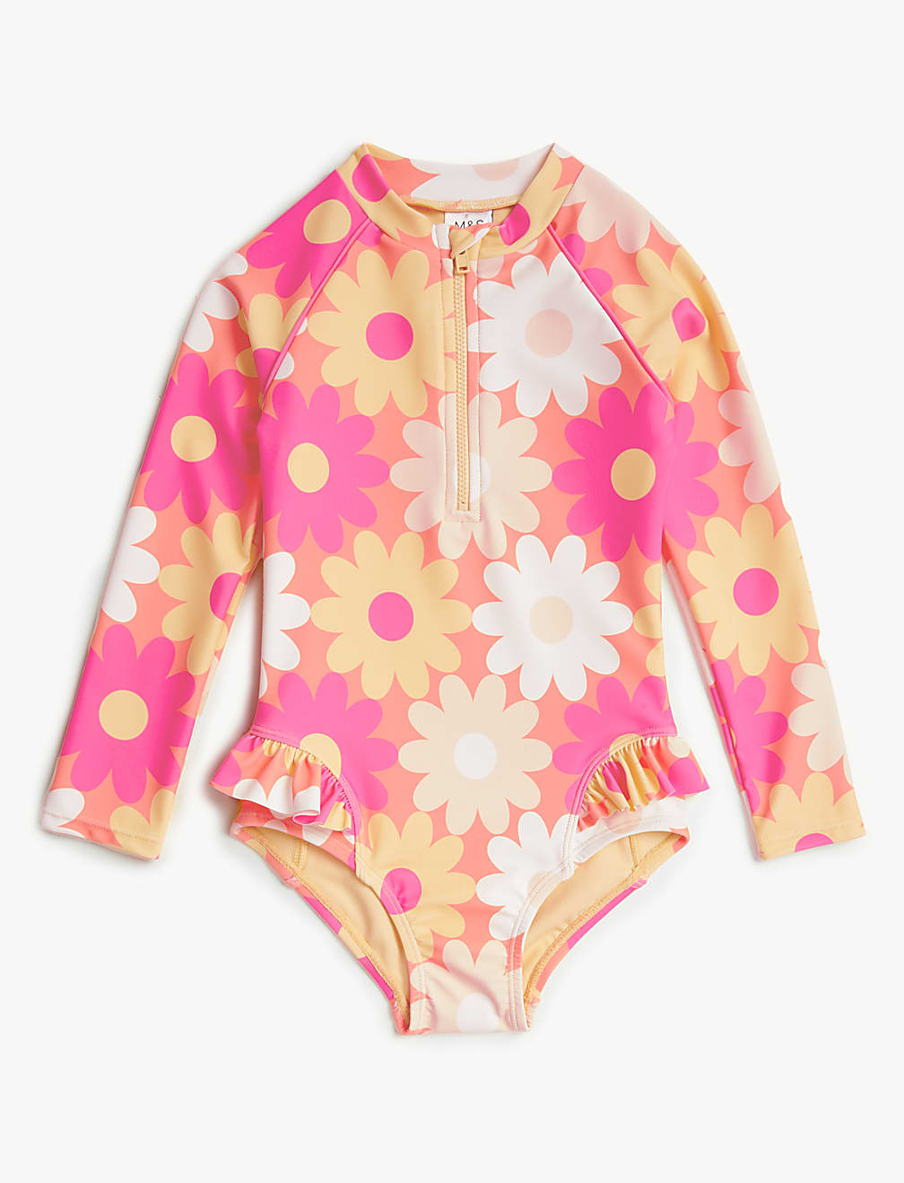 Floral Long Sleeve Swimsuit