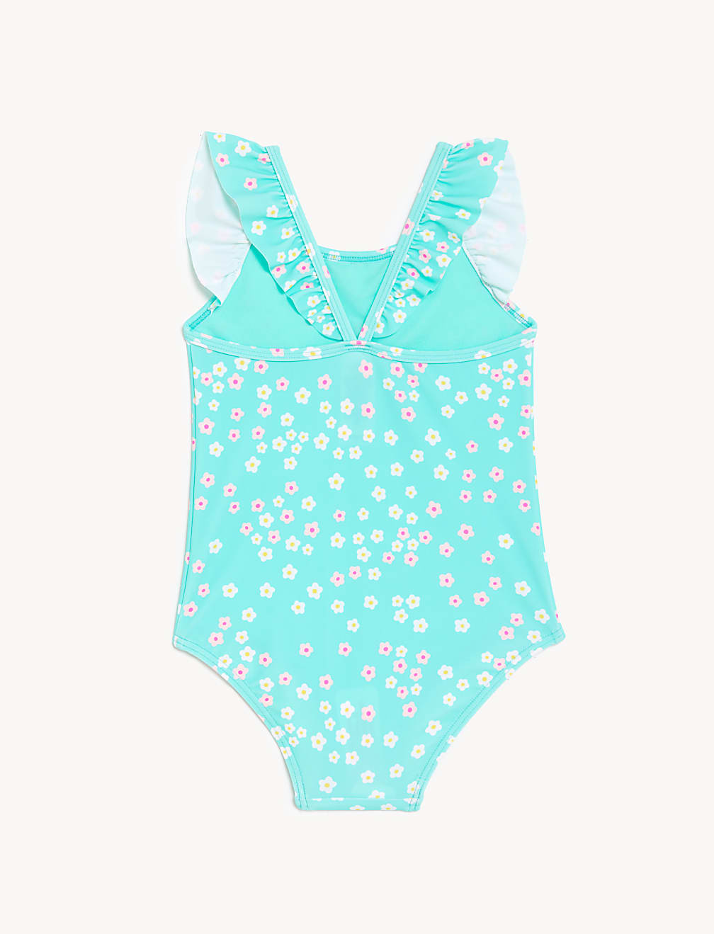 2pk Striped & Floral Swimsuits