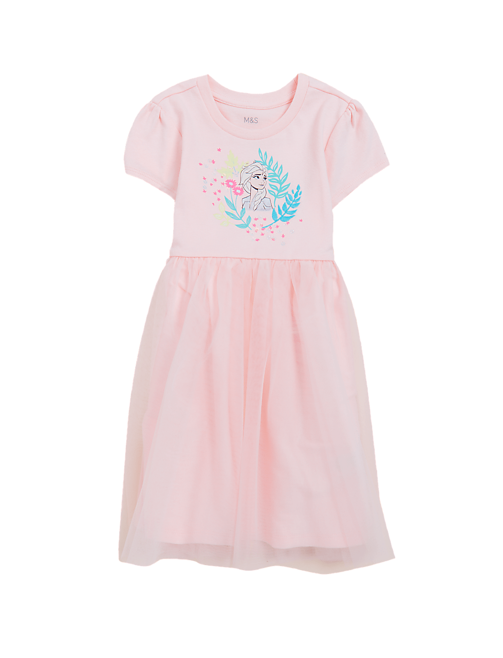 Pure Cotton Disney Frozen™ Dress (2-10 Yrs)