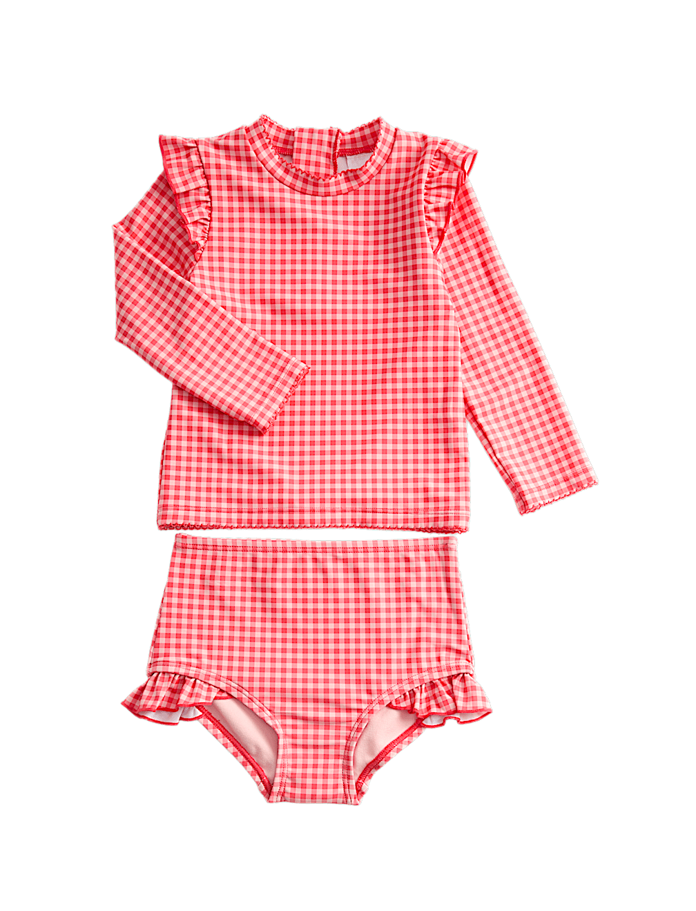 2pc Gingham Swim Set (0-3 Yrs)