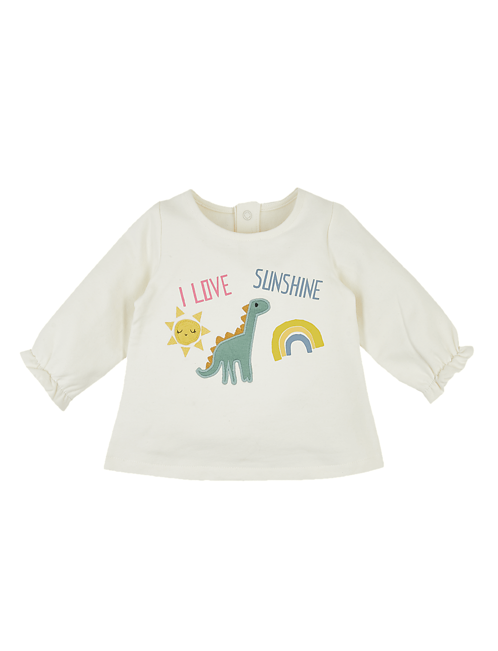Cotton I Love Sunshine Slogan Sweatshirt (0-3 Yrs)