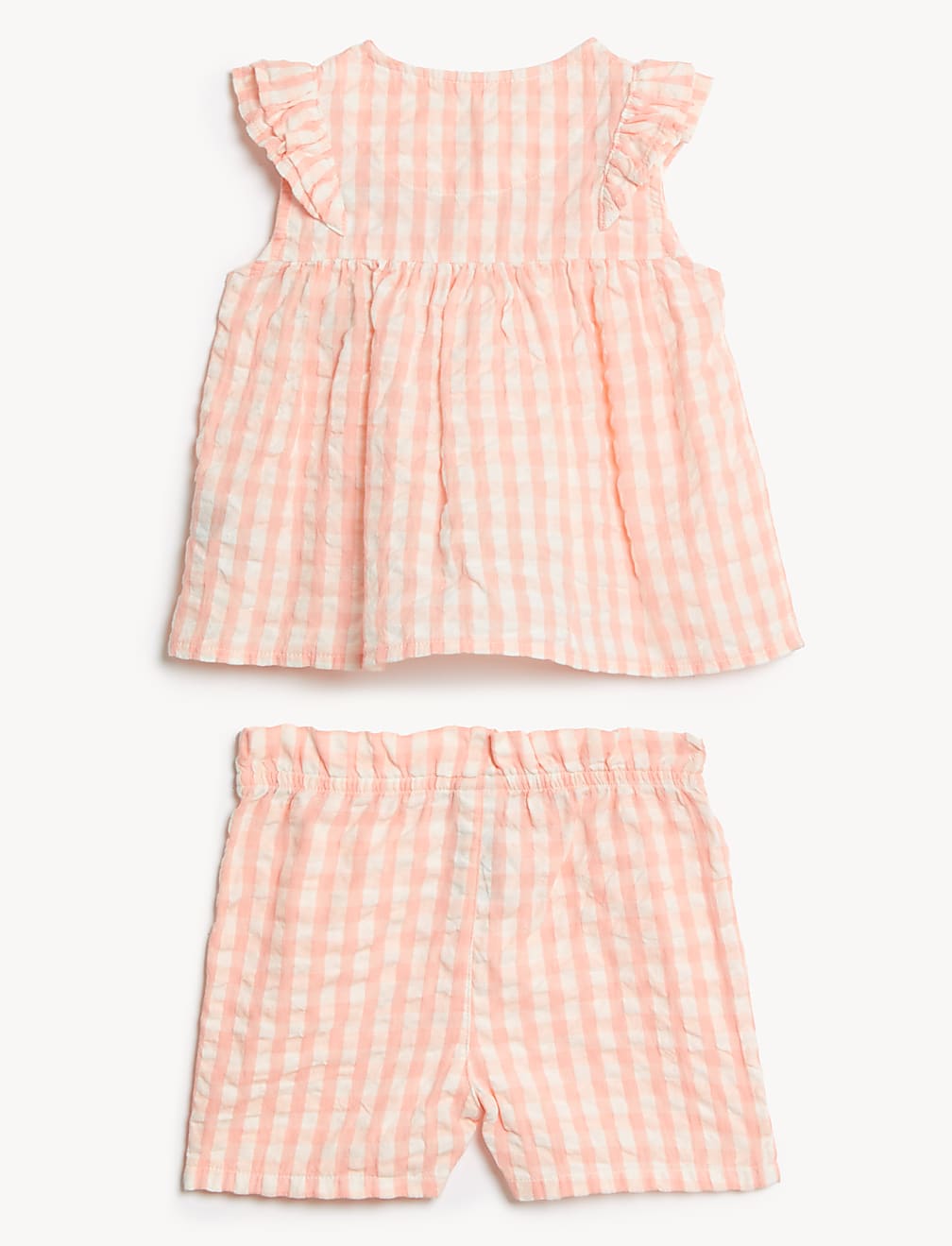 2pc Pure Cotton Gingham Outfit
