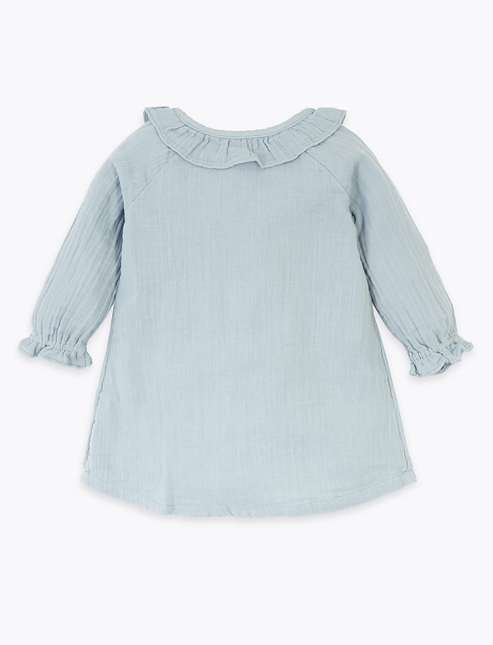 Cotton Frill Collar Woven Dress (0-3 Yrs)