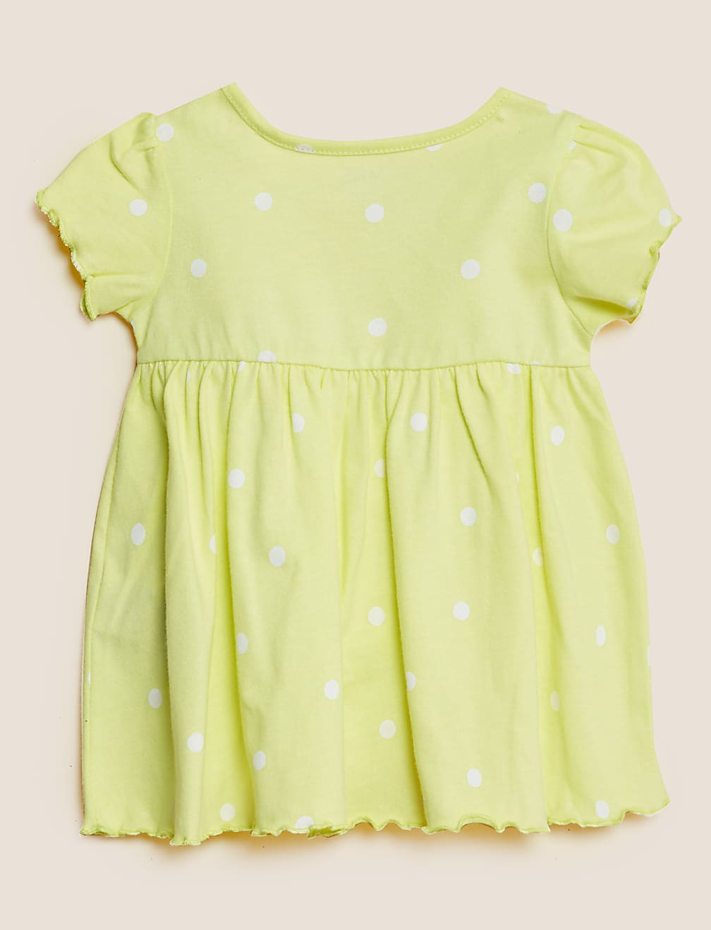 Pure Cotton Polka Dot Dress (0-3 Yrs)