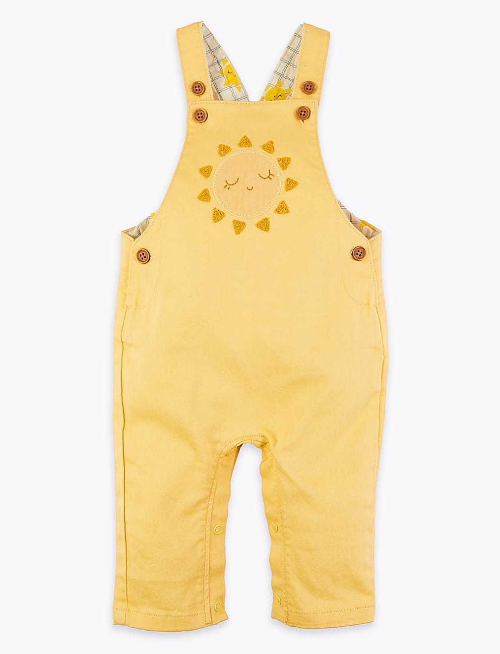 Denim Sunshine Print Dungarees (0-3 Yrs)
