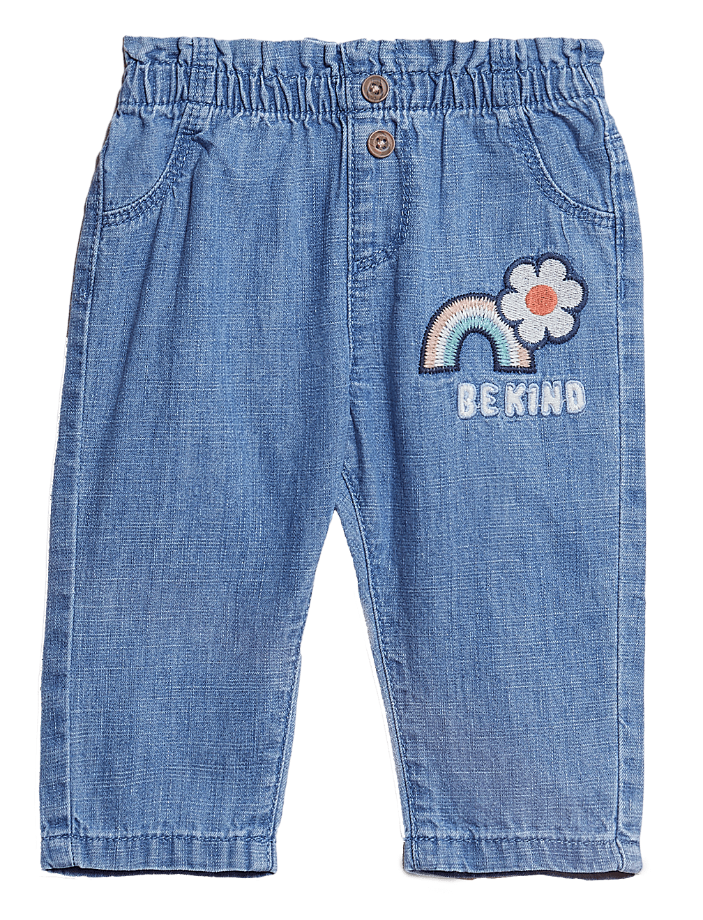 Denim Be Kind Slogan Jeans (0-3 Yrs)