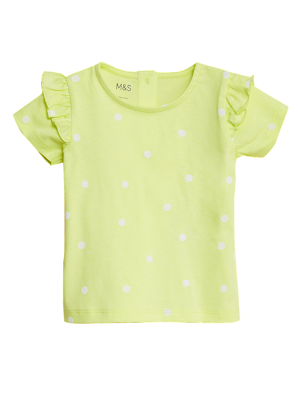 Pure Cotton Polka Dot T-Shirt (0-3 Yrs)