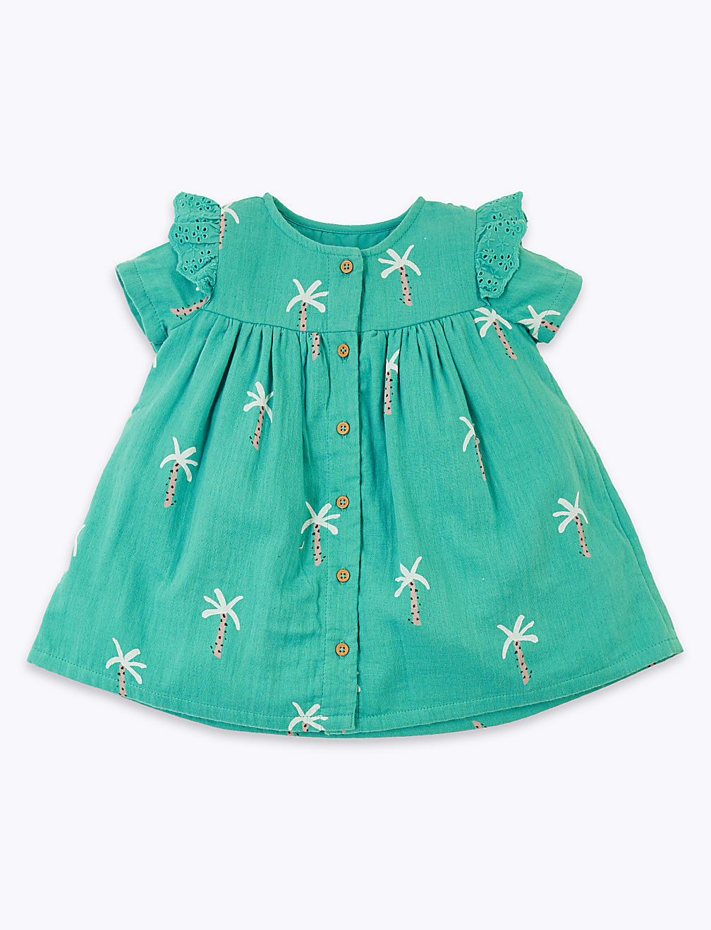 Pure Cotton Palm Tree Dress