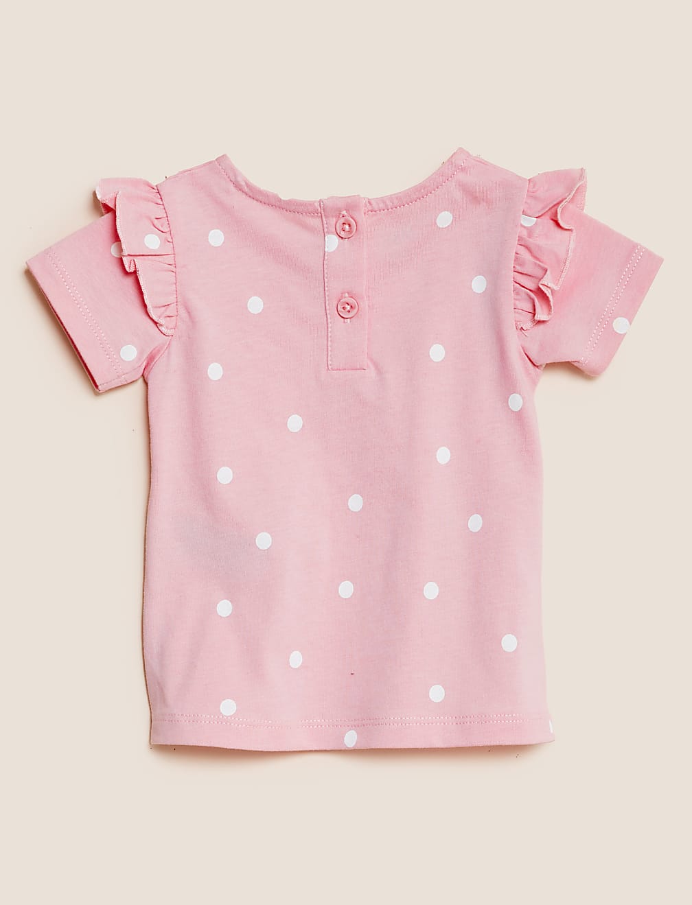 Pure Cotton Polka Dot T-Shirt (0-3 Yrs)
